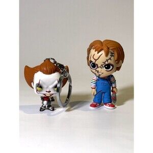 FUNKO UNIVERSAL HORROR MYSTERY MINIS CHUCKY IT PENNYWISE KEYCHAIN 2PK